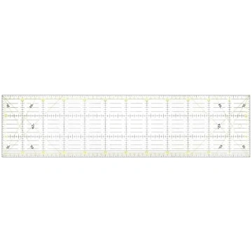QWORK Patchwork lineāls, 15 x 60 cm Quilting lineā