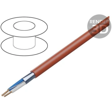 Wire: control cable; YnTKSYekw; 1x2x1mm; Insulatio