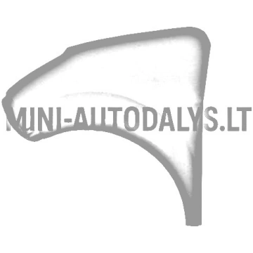 Aixam 2008-2010 kreisais priekšējais spārns Mini A