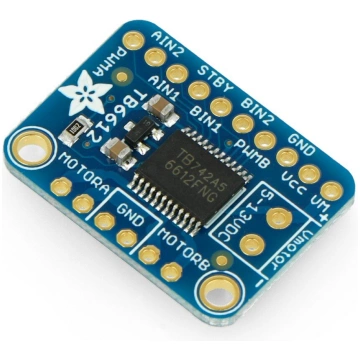TB6612, two-channel 13.5V / 1.2A motor driver with