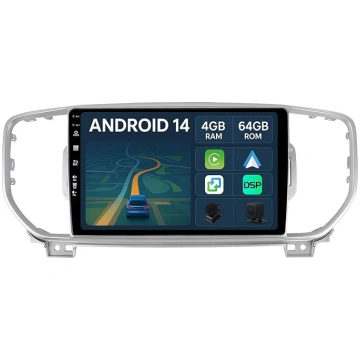 [4G + 64G] IPS 9 collu Android 14 auto radio priek