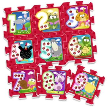 Foam puzzle mat Animals Numbers ZA3147 Stamp
