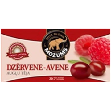 Augļu tēja MOŽUMS Dzērveņu-Aveņu, ar virvīti maisi