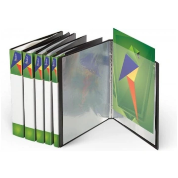 Folder with sleeves Forpus (80) A4, Black FO22441