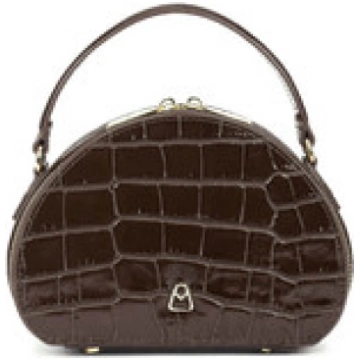 AGNESE SMALL COCCO Bauletto piccolo in pelle con t