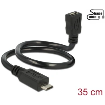 Delock Cable USB 2.0 Micro-B male > USB 2.0 Micro-