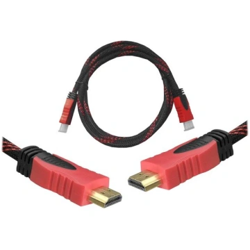 Kabelis HDMI-HDMI 3m red v1.4 blist. Lexton