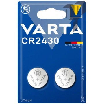CR2430/2 baterija Litija 3V blisterī 2gb. VARTA 06