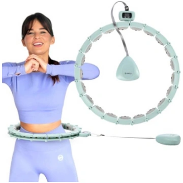 Vingrošanas aplis HHM14 HULA HOOP GREEN MAGNETIC W