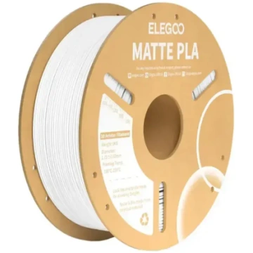 ELEGOO PLA matēts filaments (balts)