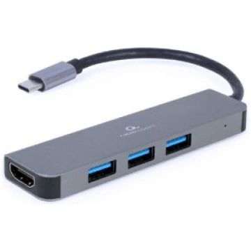 Cablexpert USB Type-C 2-in-1 multi-port adapter (H