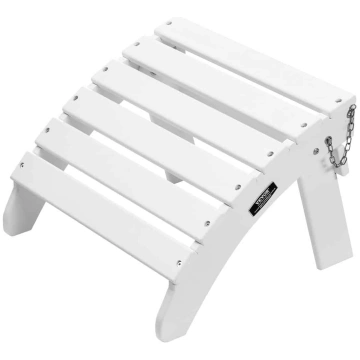 VEVOR balts salokāms Adirondack kāju balsts, HDPE 