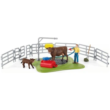 Figūriņu komplekts Govju mazgāšanas zona Schleich 