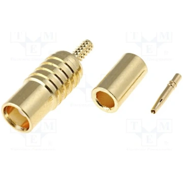 MCX ligzda crimp (RG178(A,B), RG196(A)). 50Ω, crim