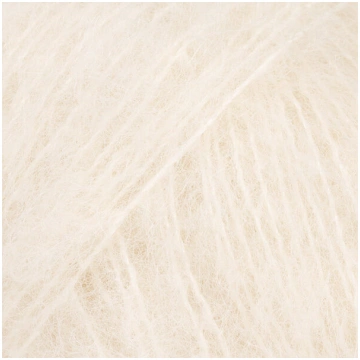 DROPS Brushed Alpaca Silk uni colour 01, off white