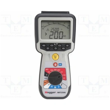 Meter: insulation resistance; LCD; R range: 0.01÷1