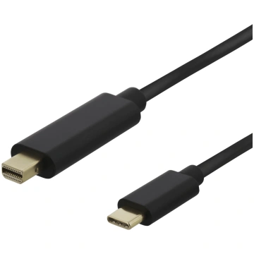 USB-C - miniDisplayPort cable DELTACO 4K UHD, gold