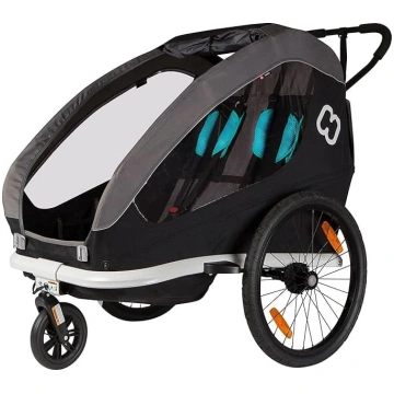 Hamax Traveller divvietīga velosipēdu piekabe + bē