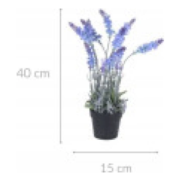 Home Styling Collection Mākslīgā lavanda podiņā. 4