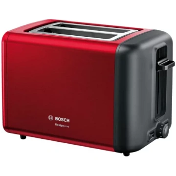 Grauzdiņu tosteris Bosch DesignLine sarkans, 970W,
