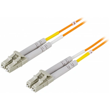 FIBER CABLE DELTACO OM1, LC - LC, DUPLEX, UPC, 62,