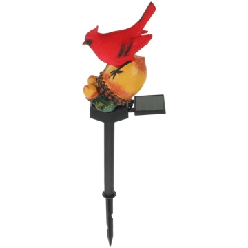 HOMSFOU Solarbetriebene LED Gartenleuchte Vogel De