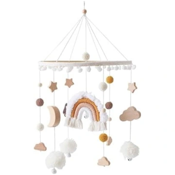 Bērnu gulta Mobile Baby Wind Chime Rainbow Stars, 