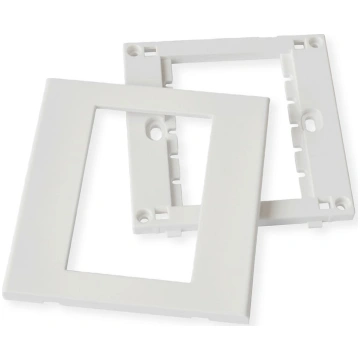Montāžas plāksne, 86x86mm, balts, Value | 25.99.82