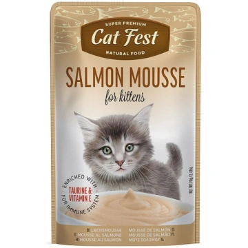 CatFest Kitten konservi ar lasi 70g - mitrā papild