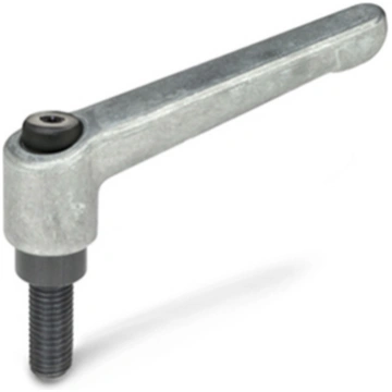 Adjustable lever GN 300-30-M3-16-RH without coatin