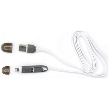 Sbox 2IN1W USB->Micro USB+IPH.5 M/M 1M white USB 2