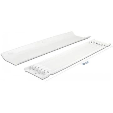 DeLOCK 20886 cable organizer Cable duct White 2 pc