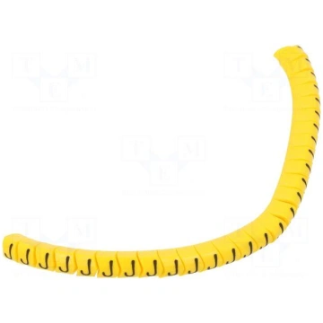 Markers | Marking: J | 2.5÷5mm | PVC | yellow | -3