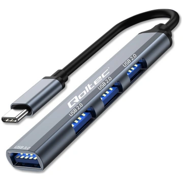 HUB adapter USB c 3.1 4in1, USB 3.0, 3x USB 2