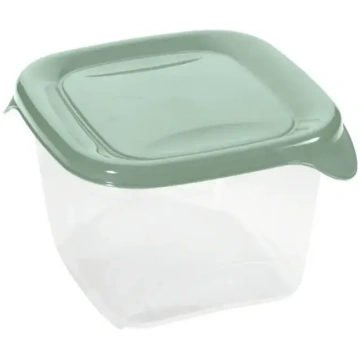 Kvadrātveida pārtikas trauks 0.45L Fresh&Go zaļš C