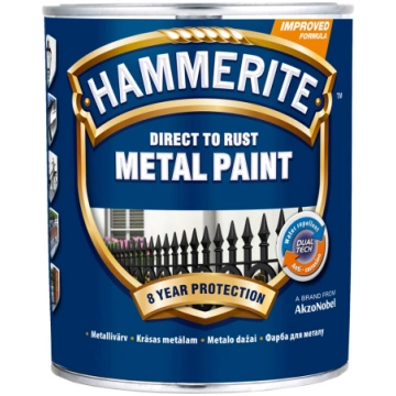 Metāla aizsargkrāsa Hammerite Smooth 0.75 L sarkan