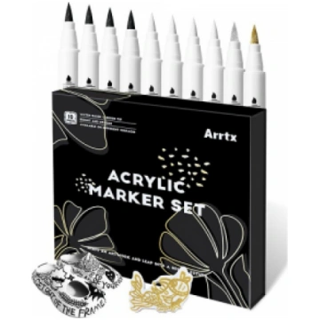 Acrylic Marker Pens ARRTX, 4 Colours, 10pcs
