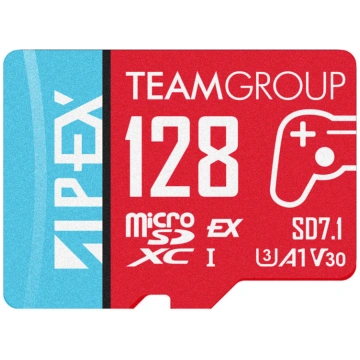 APEX SD7.1 128 GB SDXC (rot/blau MicroSD Express) 
