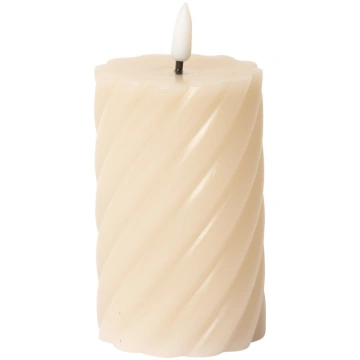 C"est Bon - Spiralled Led Pillar Candle - izmērs H