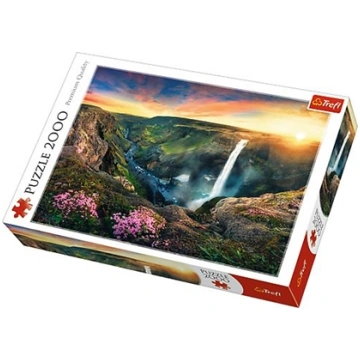 Trefl Puzzle 2000 elementów Wodospad Haifoss, Isla