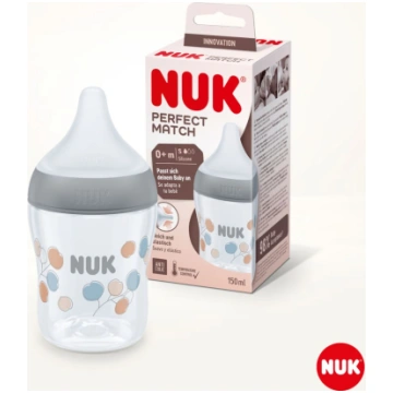 NUK 10215016 Perfect Match pudele ar temperatūras 