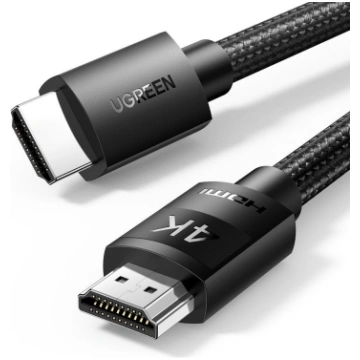 Kabelis HDMI-HDMI 1m (HDMI 2.0 4K@60Hz) melns ar s