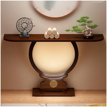 Modern Wooden Console Table for Entryway, Narrow S
