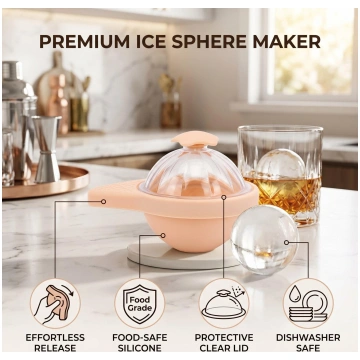 Ice Ball Mold PS Silicone Cute Easy Release Ice Sp