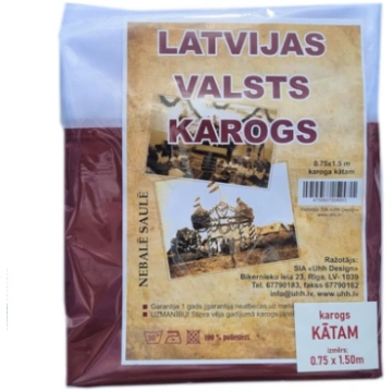 Latvijas karogs Uhh 75x150cm mastam