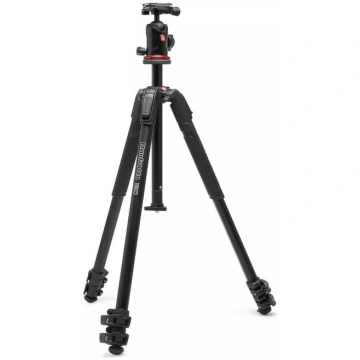 Statīvs Manfrotto 190X alumīnija melns ar galviņu 