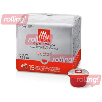 Kafijas kapsulas Illy Classico, MPS, 15gab