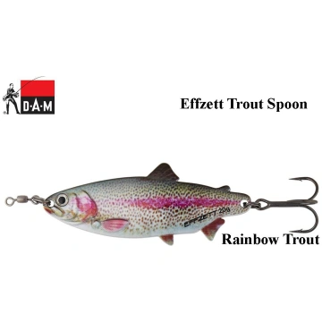 Vizulis šūpojošais DAM Effzett Trout Spoon Sinking