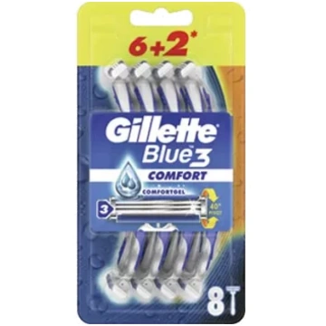 GILLETTE Blue 3 vienreizlietojamie skuvekļi, 8 gab