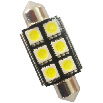 LED spuldze, 1 gab, C5W 39mm Festoon/Canbus, 6SMD 